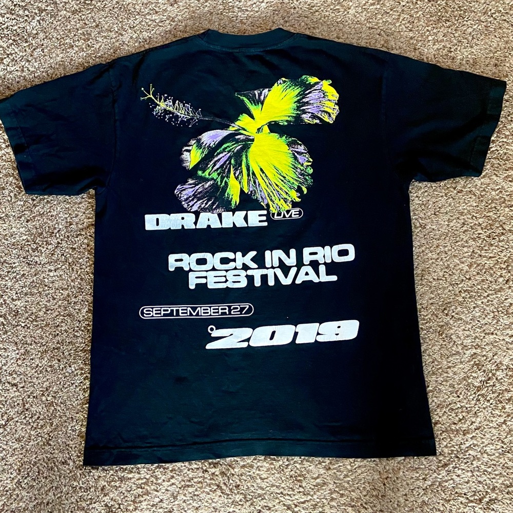 Ltd Edition Drake Live Rock in Rio Festival Concert T Shirt